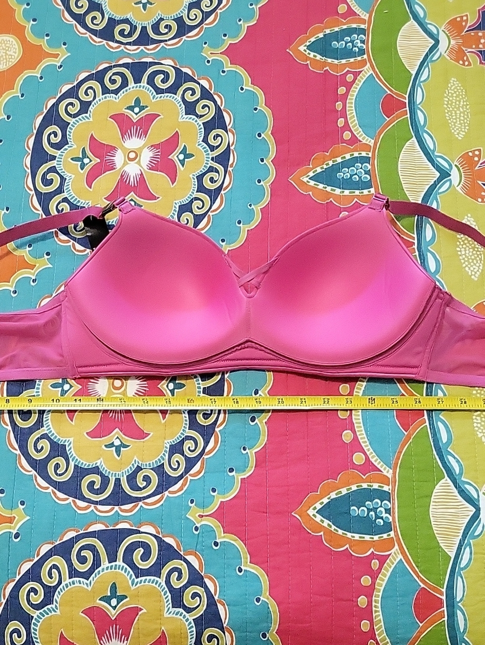 Torrid Magenta/Hot Pink Wireless Push-Up Bra with 360 Back Smoothing 42C NWT - Picture 12 of 15